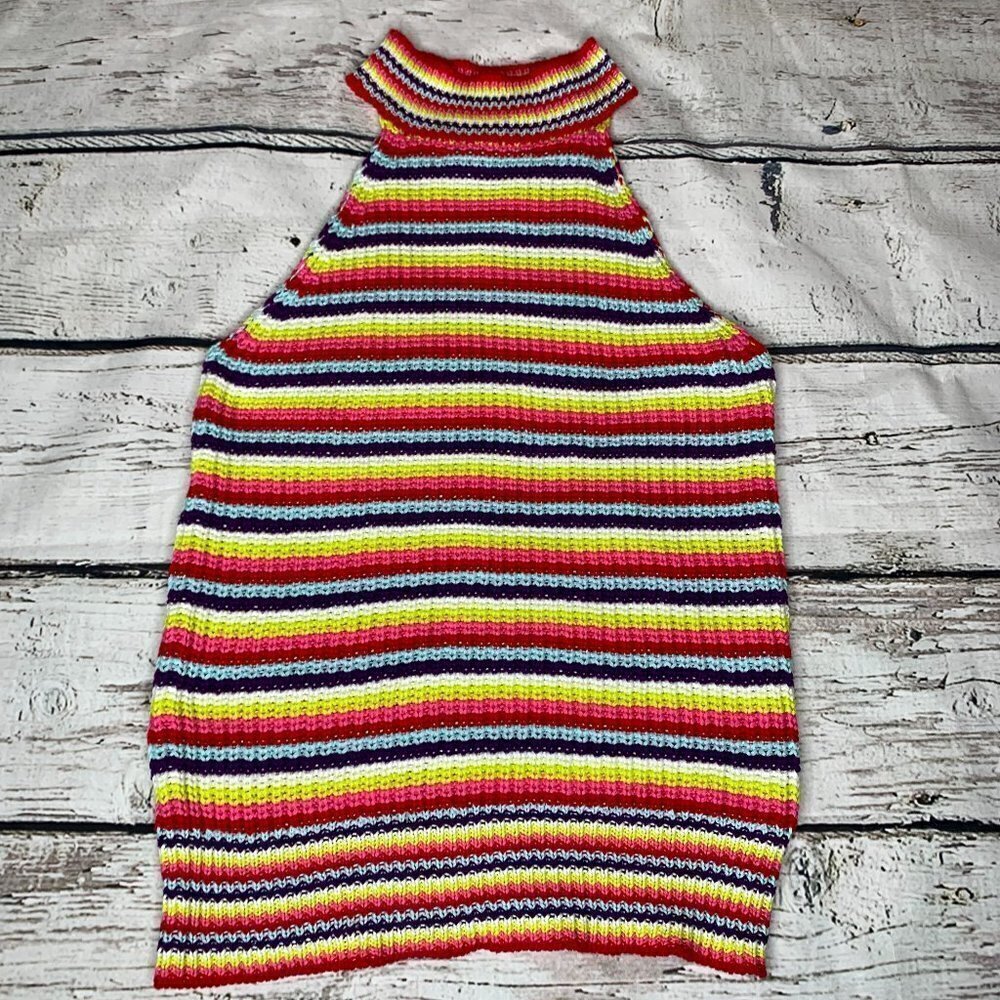 John + Jenn Striped Sleeveless Sweater Top Size XS - Picture 2 of 7
